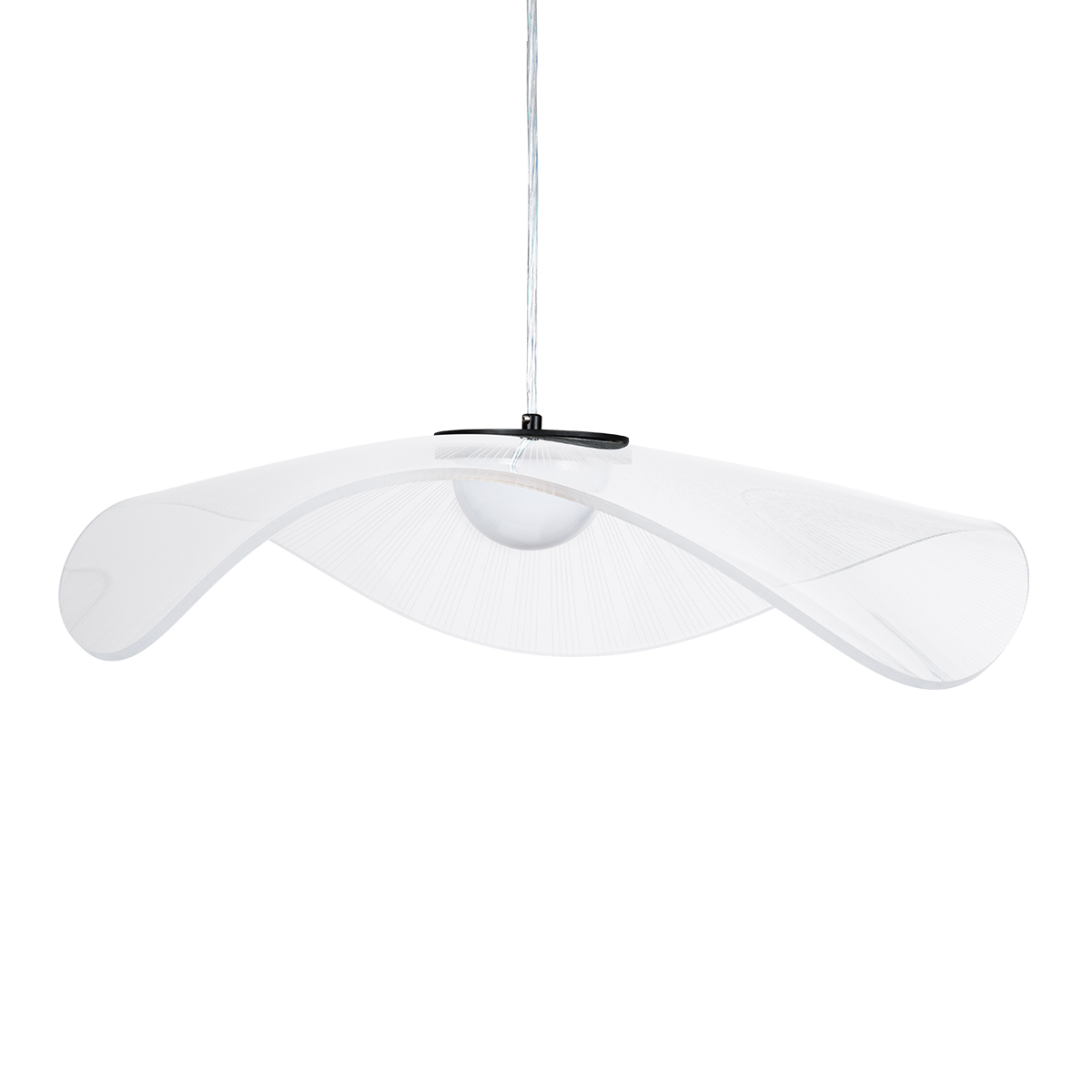 LEDTM® ACRYLICA 60975 Μοντέρνο Κρεμαστό Φωτιστικό Οροφής LED 20W 2240lm 360° AC 220-240V IP20 Ρυθμιζόμενο Λευκό CCT με On/Off 2700K/4500K/6000K - Lumileds SMD Chip - Διάφανο & Μαύρο Ματ - Μ60 x Π60 x Υ15cm - 3 Χρόνια Εγγύηση - Image 8