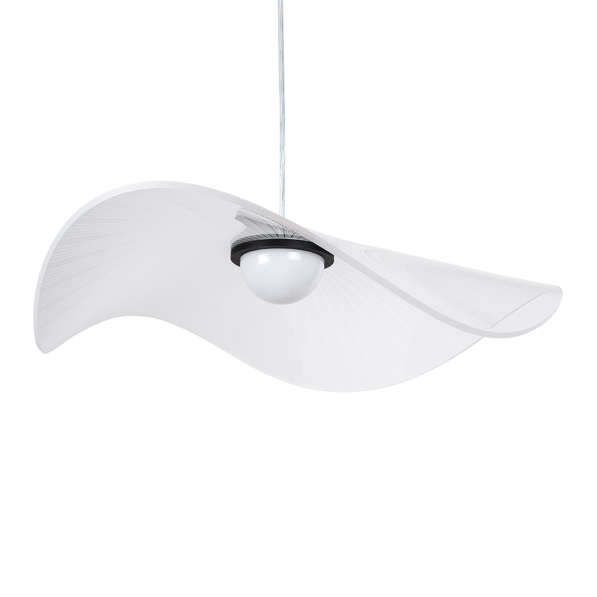LEDTM® ACRYLICA 60975 Μοντέρνο Κρεμαστό Φωτιστικό Οροφής LED 20W 2240lm 360° AC 220-240V IP20 Ρυθμιζόμενο Λευκό CCT με On/Off 2700K/4500K/6000K - Lumileds SMD Chip - Διάφανο & Μαύρο Ματ - Μ60 x Π60 x Υ15cm - 3 Χρόνια Εγγύηση - Image 10