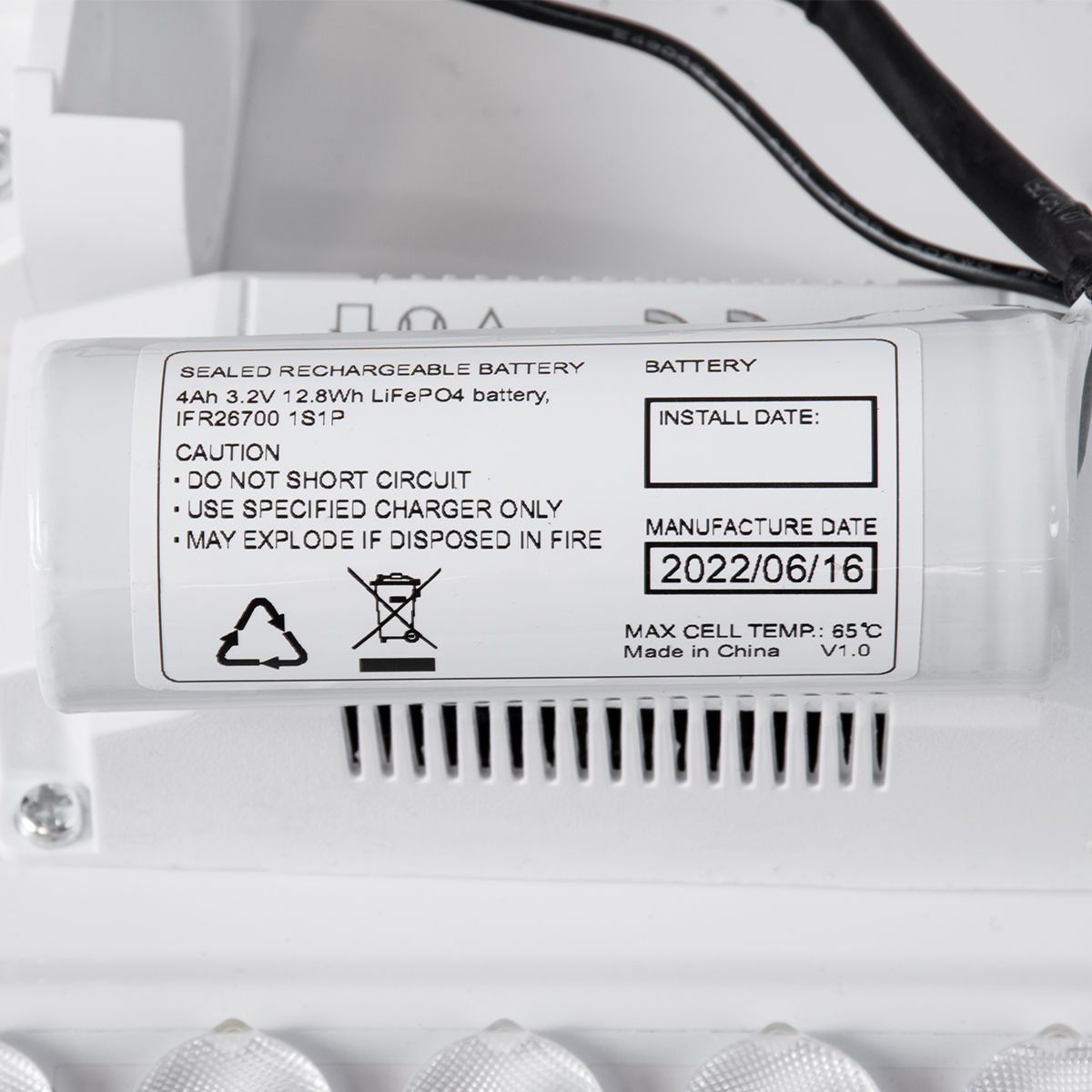 LEDTM® EMERGANO 60992 Φωτιστικό Πλαφονιέρα Οροφής με Ενσωματωμένο Σύστημα Emergency Li-ion 3450mAh/12.8Wh με Αυτονομία 3hrs LED 30W 3900lm 120° AC 220-240V Αδιάβροχο IP54 Ψυχρό Λευκό 6000K - Lumileds SMD Chip - Λευκό Γαλακτερό - Μ38 x Π38 x Υ5.3cm - 3 Χρόνια Εγγύηση - Image 13