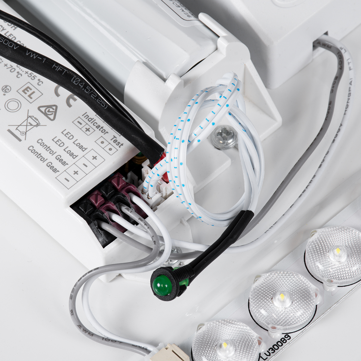 LEDTM® EMERGANO 60993 Φωτιστικό Πλαφονιέρα Οροφής με Ενσωματωμένο Σύστημα Emergency Li-ion 3450mAh/12.8Wh με Αυτονομία 3hrs LED 30W 3750lm 120° AC 220-240V Αδιάβροχο IP54 Φυσικό Λευκό 4500K - Lumileds SMD Chip - Λευκό Γαλακτερό - Μ38 x Π38 x Υ5.3cm - 3 Χρόνια Εγγύηση - Image 16