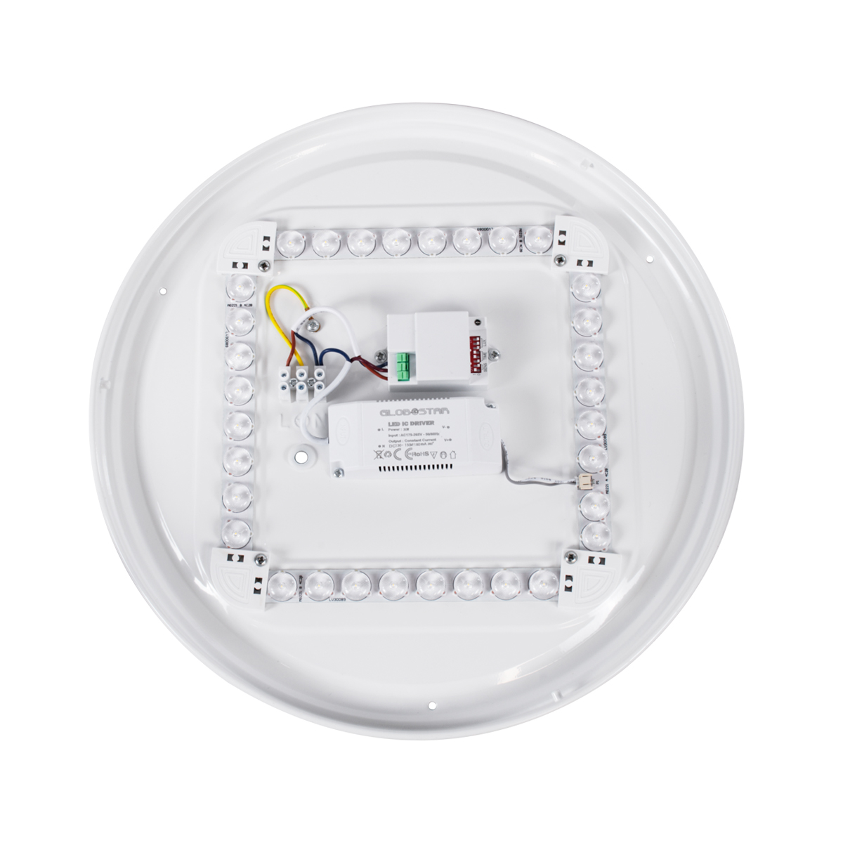 LEDTM® SENSORANO 60994 Μοντέρνο Φωτιστικό Οροφής με Ανιχνευτή Microwave / Αισθητήρα Κίνησης LED 30W 3900lm 120° AC 220-240V Αδιάβροχο IP54 Ψυχρό Λευκό 6000K - Lumileds SMD Chip - Λευκό Γαλακτερό - Μ38 x Π38 x Υ5.3cm - 3 Χρόνια Εγγύηση - Image 8