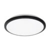 LEDTM® TUFFIN 60996 Μοντέρνο Φωτιστικό Οροφής LED 24W 2760lm 120° AC 220-240V Αδιάβροχο IP54 Ψυχρό Λευκό 6000K - Lumileds SMD Chip - Μαύρο Ματ & Λευκό Γαλακτερό - Μ30 x Π30 x Υ6.5cm - 3 Χρόνια Εγγύηση - Image 3