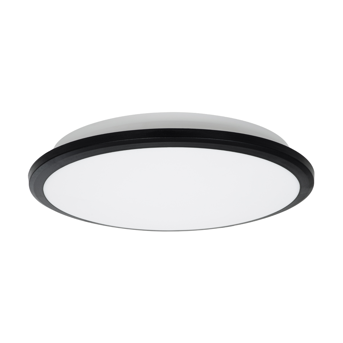 LEDTM® TUFFIN 60996 Μοντέρνο Φωτιστικό Οροφής LED 24W 2760lm 120° AC 220-240V Αδιάβροχο IP54 Ψυχρό Λευκό 6000K - Lumileds SMD Chip - Μαύρο Ματ & Λευκό Γαλακτερό - Μ30 x Π30 x Υ6.5cm - 3 Χρόνια Εγγύηση - Image 4