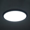 LEDTM® TUFFIN 60996 Μοντέρνο Φωτιστικό Οροφής LED 24W 2760lm 120° AC 220-240V Αδιάβροχο IP54 Ψυχρό Λευκό 6000K - Lumileds SMD Chip - Μαύρο Ματ & Λευκό Γαλακτερό - Μ30 x Π30 x Υ6.5cm - 3 Χρόνια Εγγύηση - Image 9