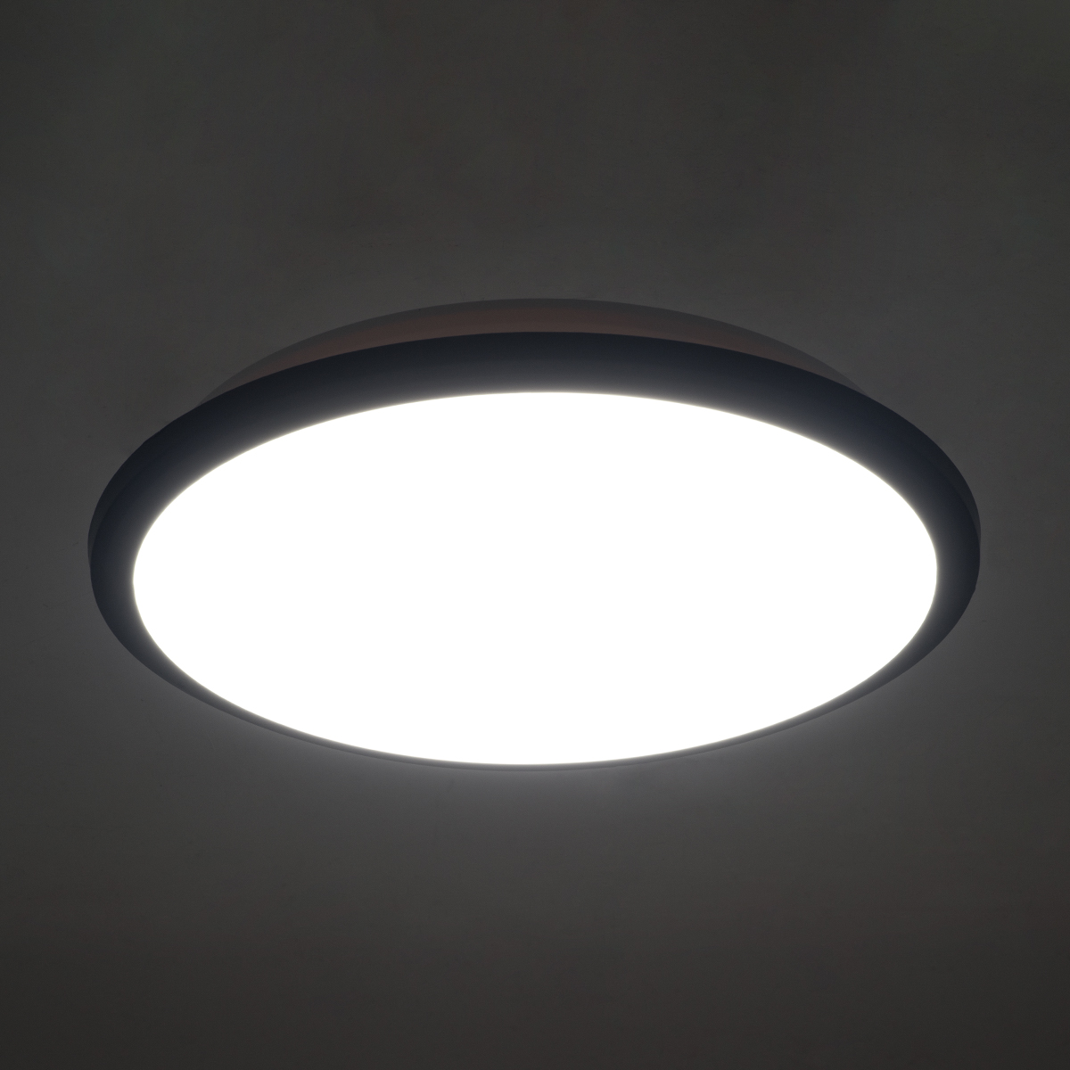 LEDTM® TUFFIN 60997 Φωτιστικό Πλαφονιέρα Οροφής LED 24W 2640lm 120° AC 220-240V Αδιάβροχο IP54 Φυσικό Λευκό 4500K - Lumileds SMD Chip - Μαύρο Ματ & Λευκό Γαλακτερό - Μ30 x Π30 x Υ6.5cm - 3 Χρόνια Εγγύηση - Image 9