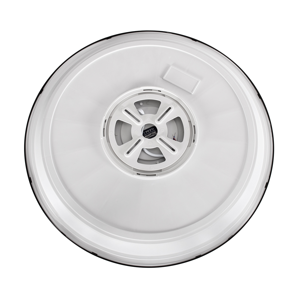 LEDTM® TUFFIN 60998 Φωτιστικό Πλαφονιέρα Οροφής LED 36W 4140lm 120° AC 220-240V Αδιάβροχο IP54 Ψυχρό Λευκό 6000K - Lumileds SMD Chip - Μαύρο Ματ & Λευκό Γαλακτερό - Μ48 x Π48 x Υ6.5cm - 3 Χρόνια Εγγύηση - Image 6