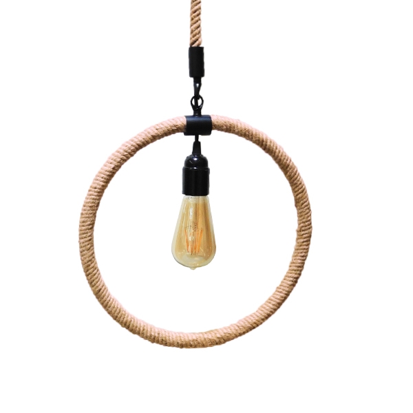 LEDTM® MALVERN 10001239 Vintage Κρεμαστό Φωτιστικό Οροφής με Ντουί 1 x E27 AC 220-240V IP20 - Μαύρο & Μπεζ - Μ34 x Π22 x Υ34cm - Image 2