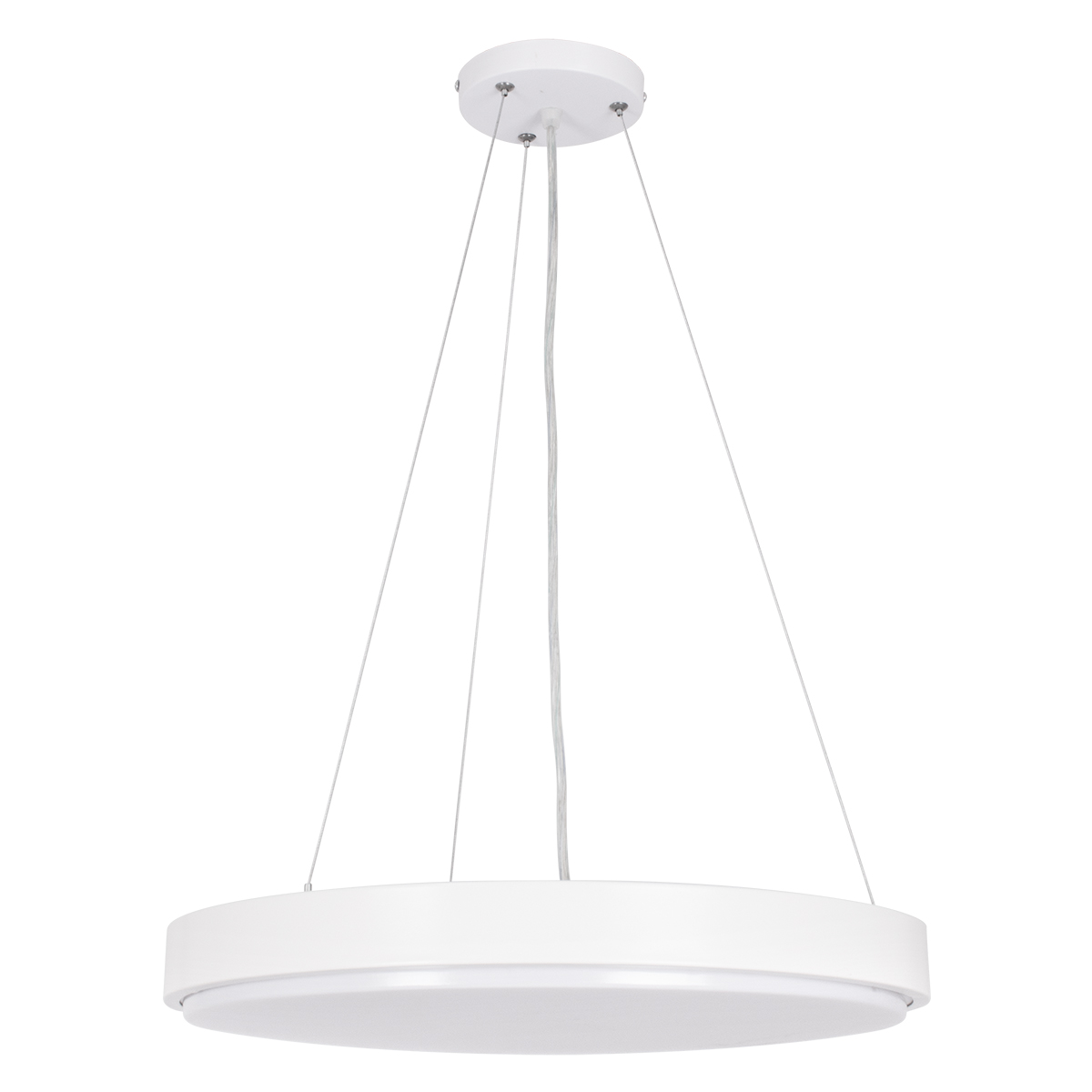 LEDTM® CASPER 61018 Μοντέρνο Κρεμαστό Φωτιστικό Οροφής LED 76W 8372lm 120° AC 220-240V IP20 Ρυθμιζόμενο Λευκό CCT με Χειριστήριο από 2700K έως 6000K Dimmable - Lumileds SMD Chip - Λευκό Ματ - Μ45 x Π45 x Υ5.5cm - 3 Χρόνια Εγγύηση - Image 4