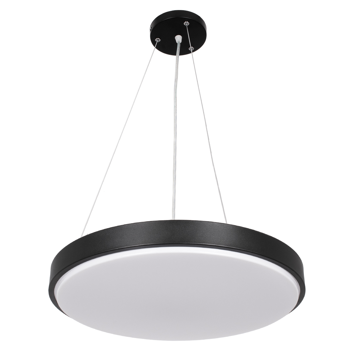 LEDTM® CASPER 61019 Μοντέρνο Κρεμαστό Φωτιστικό Οροφής LED 76W 8372lm 120° AC 220-240V IP20 Ρυθμιζόμενο Λευκό CCT με Χειριστήριο από 2700K έως 6000K Dimmable - Lumileds SMD Chip - Μαυρό Ματ - Μ45 x Π45 x Υ5.5cm - 3 Χρόνια Εγγύηση - Image 3