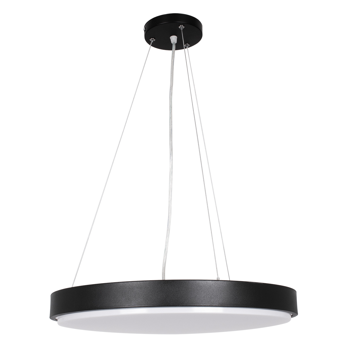 LEDTM® CASPER 61019 Μοντέρνο Κρεμαστό Φωτιστικό Οροφής LED 76W 8372lm 120° AC 220-240V IP20 Ρυθμιζόμενο Λευκό CCT με Χειριστήριο από 2700K έως 6000K Dimmable - Lumileds SMD Chip - Μαυρό Ματ - Μ45 x Π45 x Υ5.5cm - 3 Χρόνια Εγγύηση - Image 4