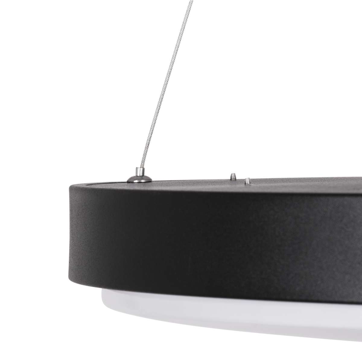 LEDTM® CASPER 61019 Μοντέρνο Κρεμαστό Φωτιστικό Οροφής LED 76W 8372lm 120° AC 220-240V IP20 Ρυθμιζόμενο Λευκό CCT με Χειριστήριο από 2700K έως 6000K Dimmable - Lumileds SMD Chip - Μαυρό Ματ - Μ45 x Π45 x Υ5.5cm - 3 Χρόνια Εγγύηση - Image 7