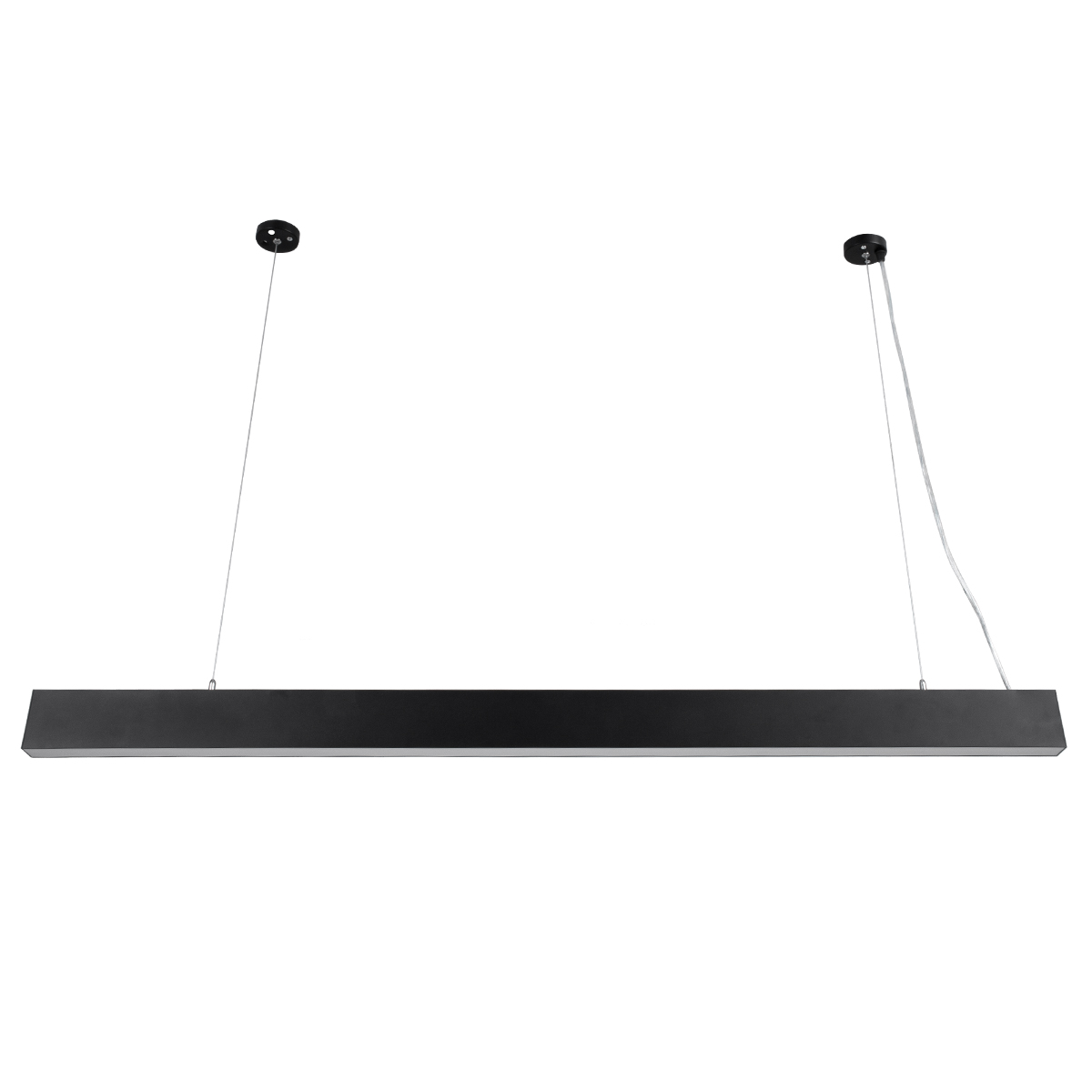 LEDTM® FELIX 61028-P Μοντέρνο Γραμμικό Κρεμαστό Φωτιστικό Οροφής LED 54W 6500lm 120° AC 220-240V IP20 Ρυθμιζόμενο Λευκό CCT με Χειριστήριο από 2700K έως 6000K Dimmable - Lumileds SMD Chip - Μαύρο Ματ - Μ120 x Π3.5 x Υ7cm - 3 Χρόνια Εγγύηση - Image 4