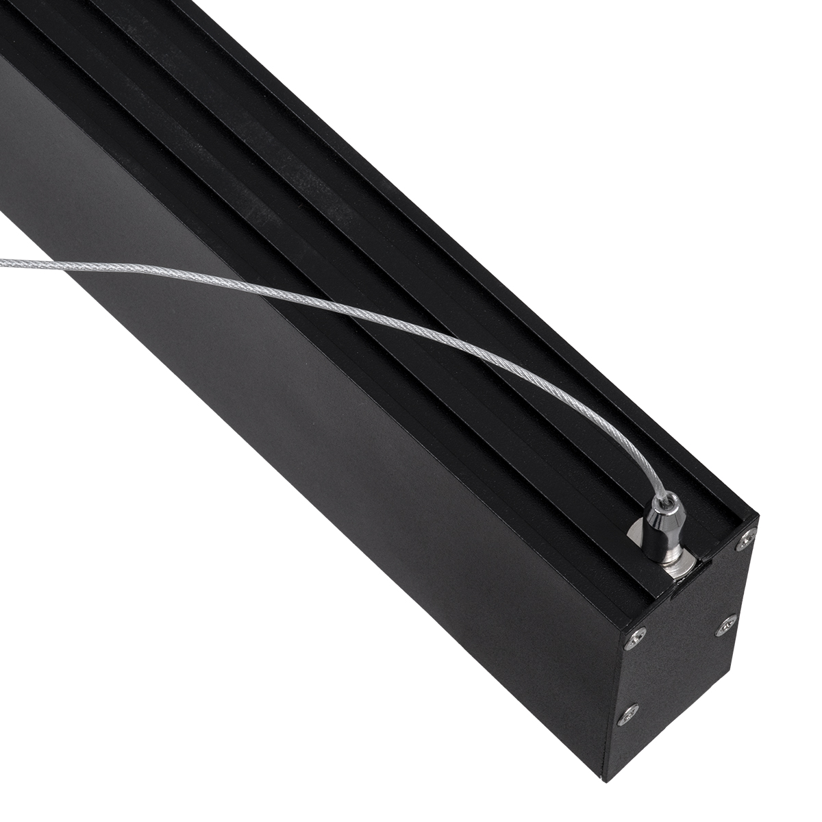 LEDTM® FELIX 61028-P Μοντέρνο Γραμμικό Κρεμαστό Φωτιστικό Οροφής LED 54W 6500lm 120° AC 220-240V IP20 Ρυθμιζόμενο Λευκό CCT με Χειριστήριο από 2700K έως 6000K Dimmable - Lumileds SMD Chip - Μαύρο Ματ - Μ120 x Π3.5 x Υ7cm - 3 Χρόνια Εγγύηση - Image 6