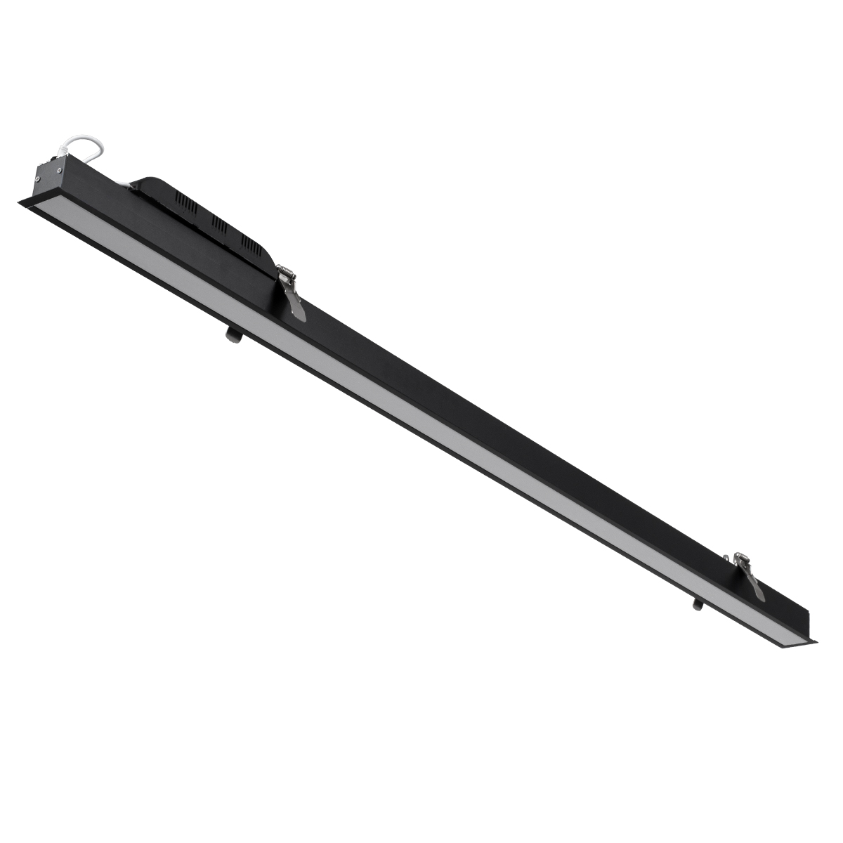 LEDTM® LUCA 61032 Μοντέρνο Φωτιστικό Οροφής LED 54W 6500lm 120° AC 220-240V IP20 Ρυθμιζόμενο Λευκό CCT με Χειριστήριο από 2700K έως 6000K Dimmable - Lumileds SMD Chip - Μαύρο Ματ - Μ121.5 x Π5 x Υ4cm - 3 Χρόνια Εγγύηση - Image 3