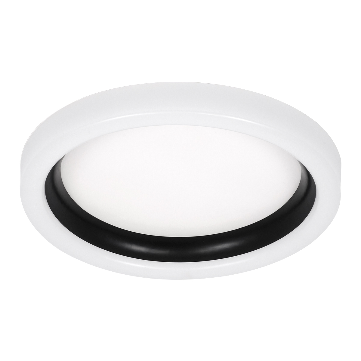 LEDTM® ARIANA 61034 Μοντέρνο Φωτιστικό Οροφής LED 55W 6376lm 120° AC 220-240V IP20 Ρυθμιζόμενο Λευκό CCT με Χειριστήριο από 2700K έως 6000K Dimmable - Lumileds SMD Chip - Λευκό Ματ & Μαύρο Ματ - Μ48 x Π48 x Υ9cm - 3 Χρόνια Εγγύηση - Image 3