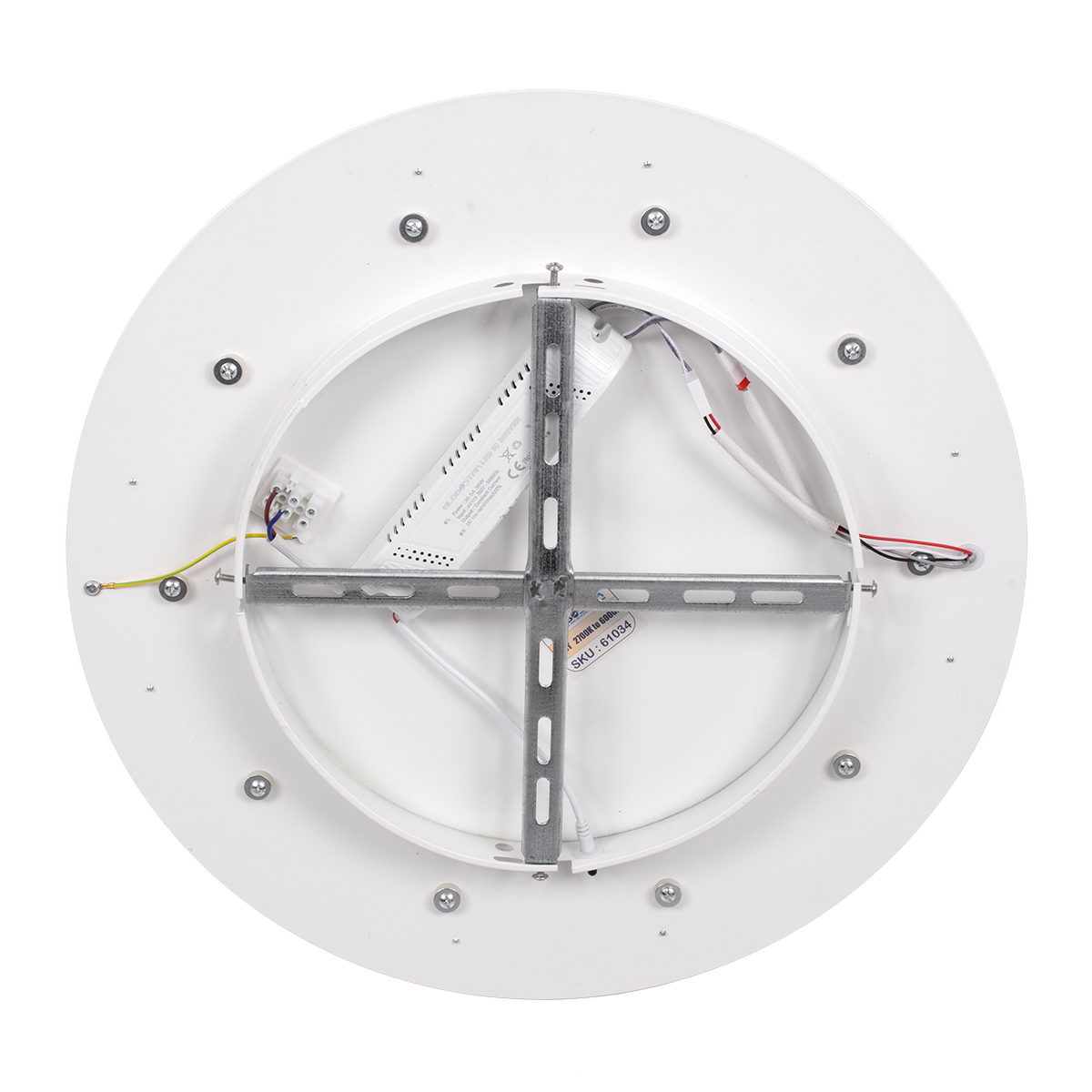 LEDTM® ARIANA 61035 Μοντέρνο Φωτιστικό Οροφής LED 55W 6376lm 120° AC 220-240V IP20 Ρυθμιζόμενο Λευκό CCT με Χειριστήριο από 2700K έως 6000K Dimmable - Lumileds SMD Chip - Λευκό Ματ - Μ48 x Π48 x Υ9cm - 3 Χρόνια Εγγύηση - Image 7