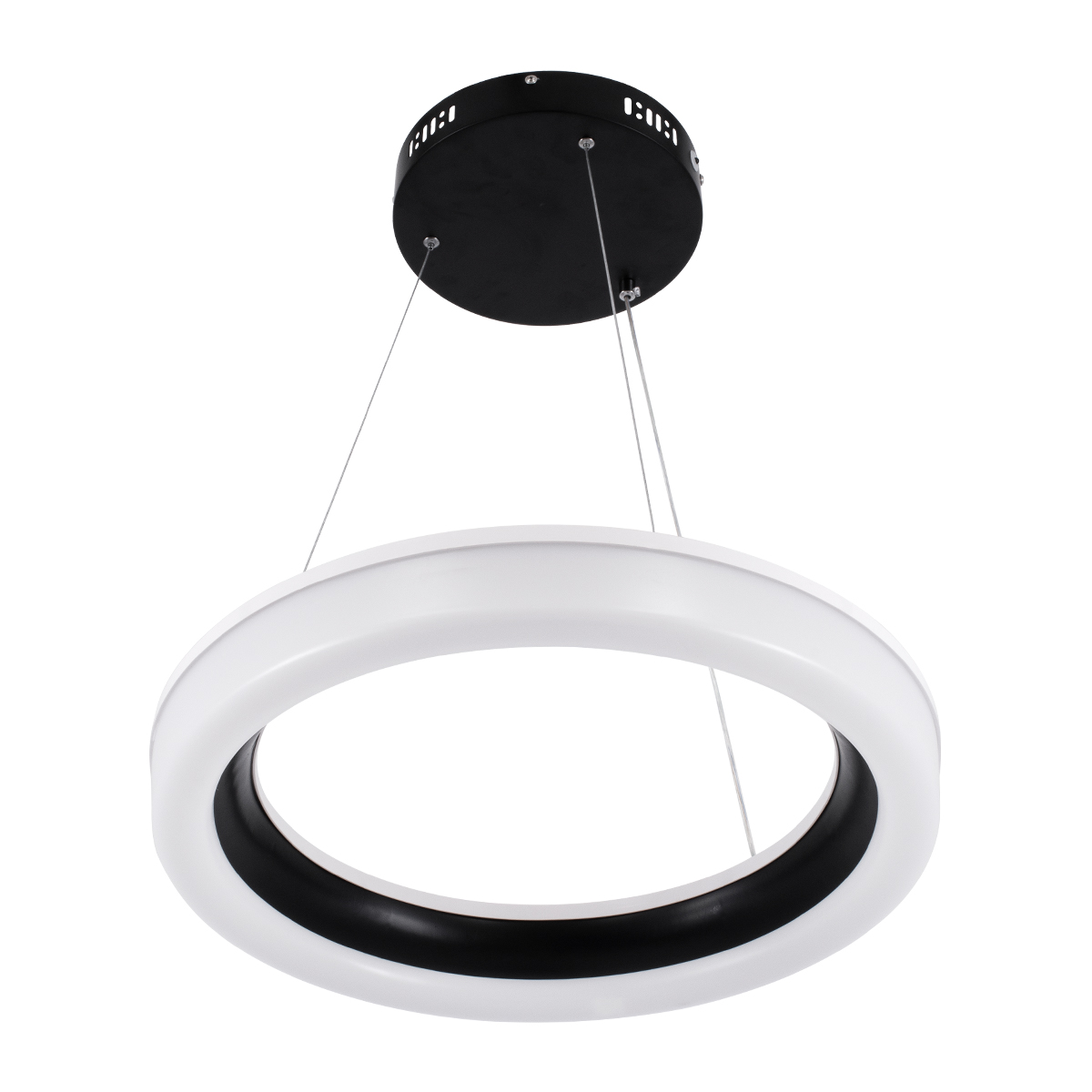 LEDTM® ARIANA 61037 Μοντέρνο Κρεμαστό Φωτιστικό Οροφής LED 55W 6376lm 120° AC 220-240V IP20 Ρυθμιζόμενο Λευκό CCT με Χειριστήριο από 2700K έως 6000K Dimmable - Lumileds SMD Chip - Μαυρό Ματ - Μ48 x Π48 x Υ6.5cm - 3 Χρόνια Εγγύηση - Image 3