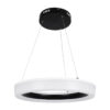 LEDTM® ARIANA 61037 Μοντέρνο Κρεμαστό Φωτιστικό Οροφής LED 55W 6376lm 120° AC 220-240V IP20 Ρυθμιζόμενο Λευκό CCT με Χειριστήριο από 2700K έως 6000K Dimmable - Lumileds SMD Chip - Μαυρό Ματ - Μ48 x Π48 x Υ6.5cm - 3 Χρόνια Εγγύηση - Image 4
