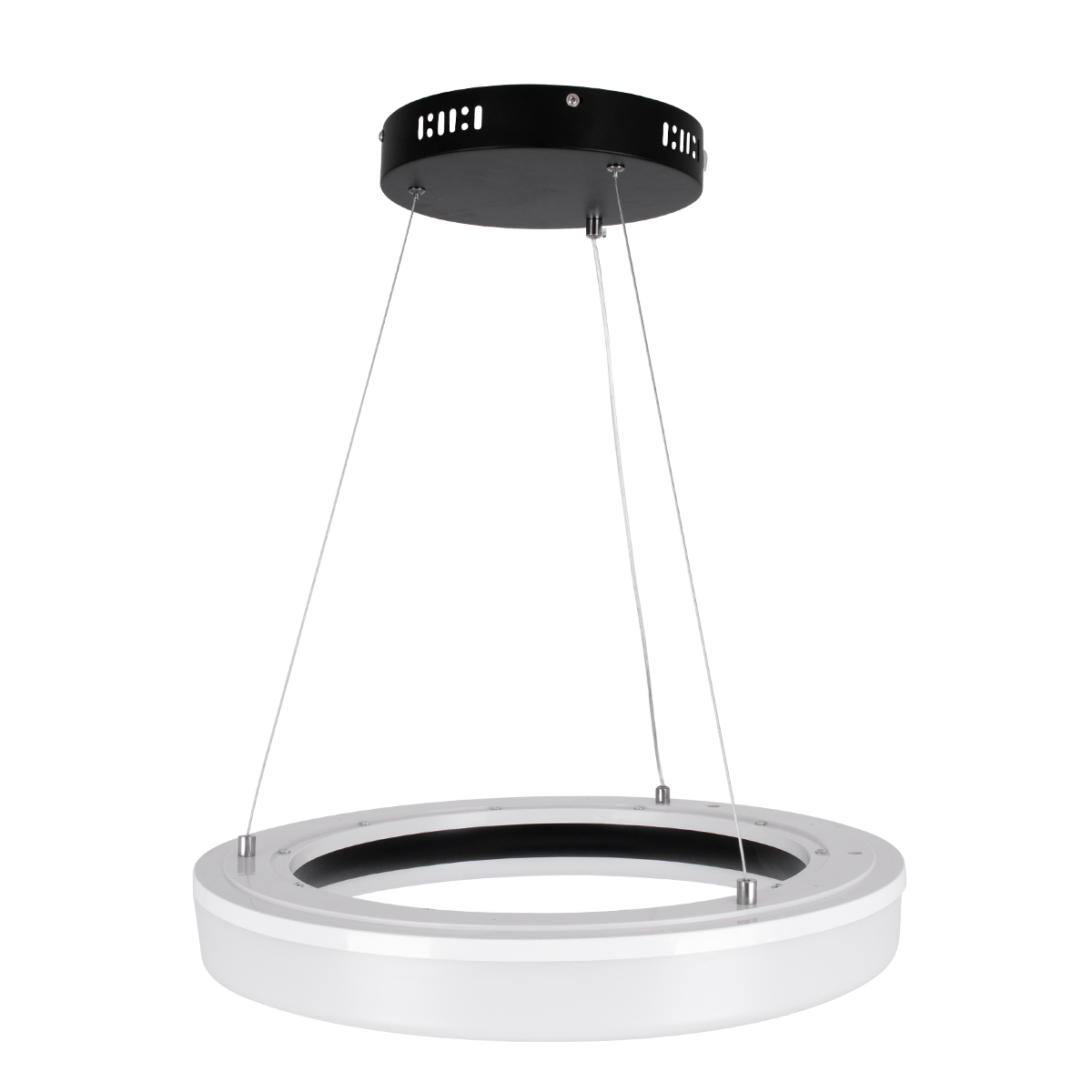 LEDTM® ARIANA 61037 Μοντέρνο Κρεμαστό Φωτιστικό Οροφής LED 55W 6376lm 120° AC 220-240V IP20 Ρυθμιζόμενο Λευκό CCT με Χειριστήριο από 2700K έως 6000K Dimmable - Lumileds SMD Chip - Μαυρό Ματ - Μ48 x Π48 x Υ6.5cm - 3 Χρόνια Εγγύηση - Image 6