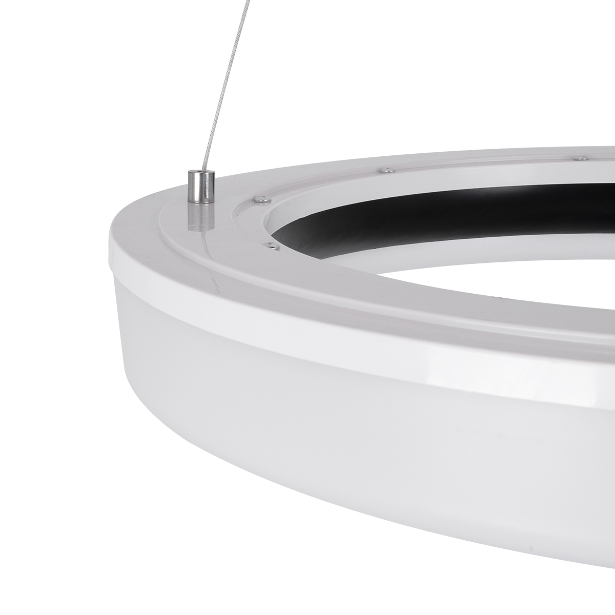 LEDTM® ARIANA 61037 Μοντέρνο Κρεμαστό Φωτιστικό Οροφής LED 55W 6376lm 120° AC 220-240V IP20 Ρυθμιζόμενο Λευκό CCT με Χειριστήριο από 2700K έως 6000K Dimmable - Lumileds SMD Chip - Μαυρό Ματ - Μ48 x Π48 x Υ6.5cm - 3 Χρόνια Εγγύηση - Image 7