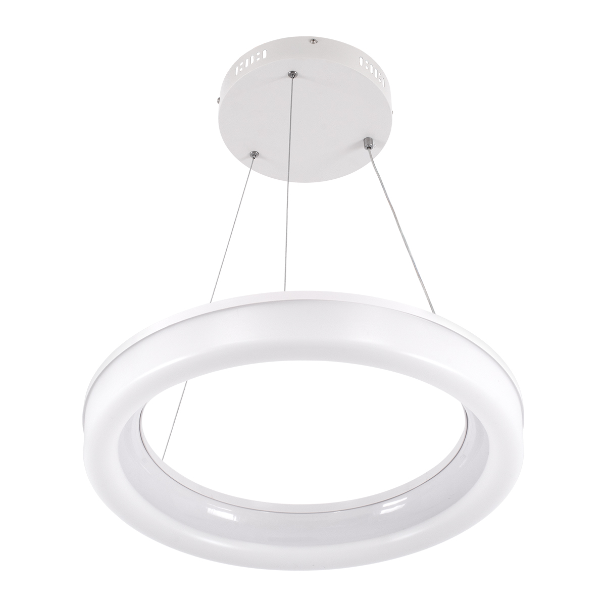 LEDTM® ARIANA 61038 Μοντέρνο Κρεμαστό Φωτιστικό Οροφής LED 55W 6376lm 120° AC 220-240V IP20 Ρυθμιζόμενο Λευκό CCT με Χειριστήριο από 2700K έως 6000K Dimmable - Lumileds SMD Chip - Λευκό Ματ - Μ48 x Π48 x Υ6.5cm - 3 Χρόνια Εγγύηση - Image 3