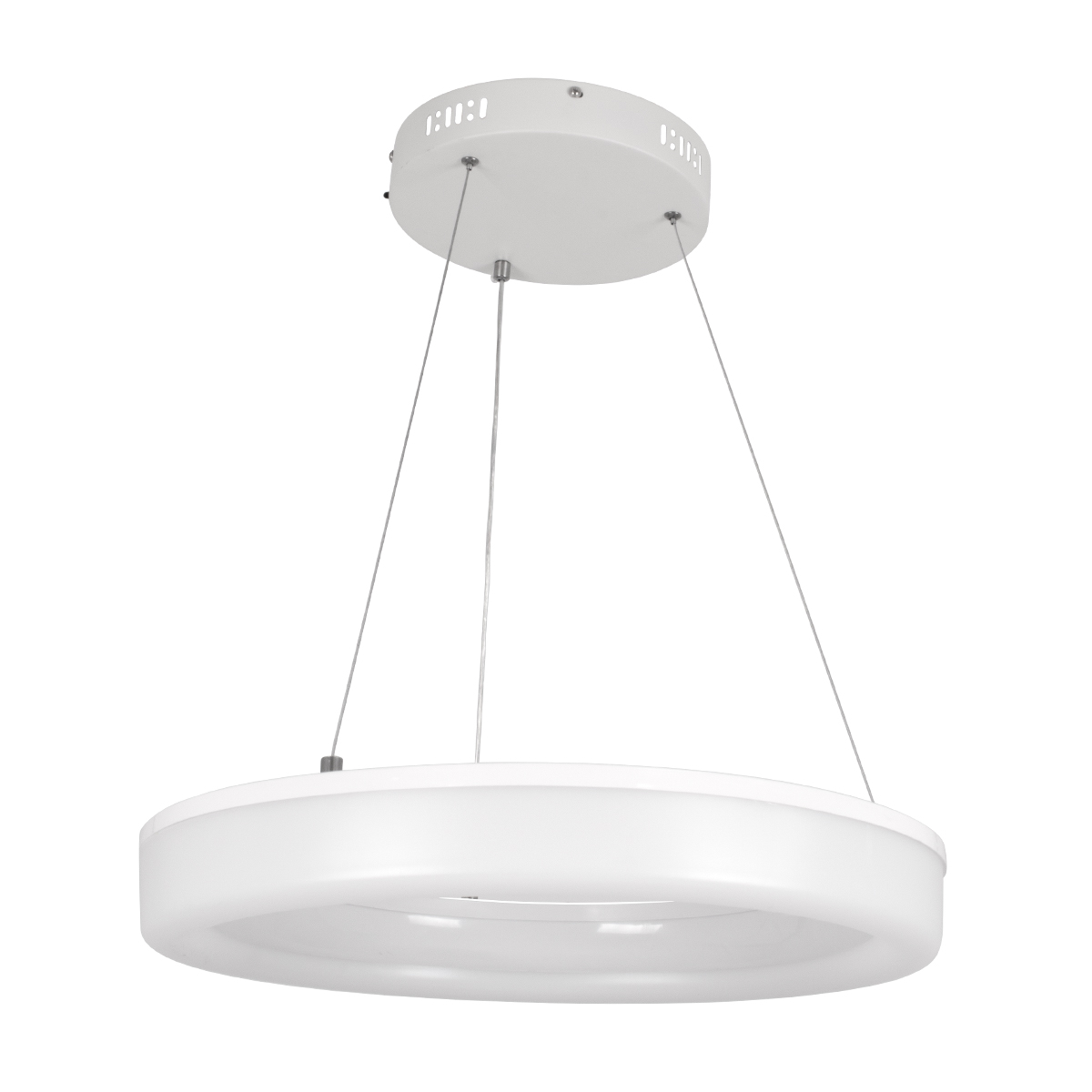 LEDTM® ARIANA 61038 Μοντέρνο Κρεμαστό Φωτιστικό Οροφής LED 55W 6376lm 120° AC 220-240V IP20 Ρυθμιζόμενο Λευκό CCT με Χειριστήριο από 2700K έως 6000K Dimmable - Lumileds SMD Chip - Λευκό Ματ - Μ48 x Π48 x Υ6.5cm - 3 Χρόνια Εγγύηση - Image 4