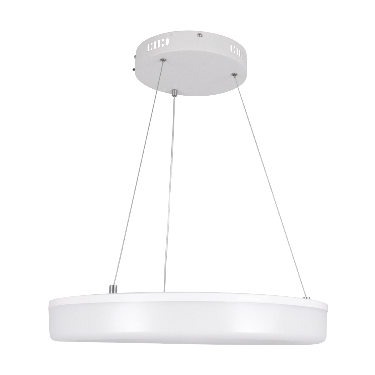 LEDTM® ARIANA 61038 Μοντέρνο Κρεμαστό Φωτιστικό Οροφής LED 55W 6376lm 120° AC 220-240V IP20 Ρυθμιζόμενο Λευκό CCT με Χειριστήριο από 2700K έως 6000K Dimmable - Lumileds SMD Chip - Λευκό Ματ - Μ48 x Π48 x Υ6.5cm - 3 Χρόνια Εγγύηση - Image 5