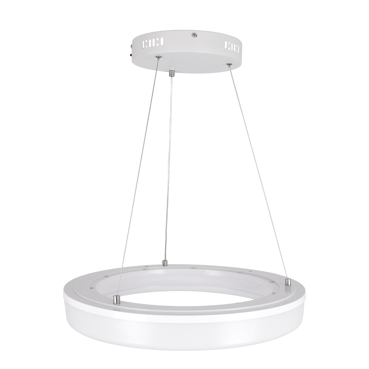 LEDTM® ARIANA 61038 Μοντέρνο Κρεμαστό Φωτιστικό Οροφής LED 55W 6376lm 120° AC 220-240V IP20 Ρυθμιζόμενο Λευκό CCT με Χειριστήριο από 2700K έως 6000K Dimmable - Lumileds SMD Chip - Λευκό Ματ - Μ48 x Π48 x Υ6.5cm - 3 Χρόνια Εγγύηση - Image 6