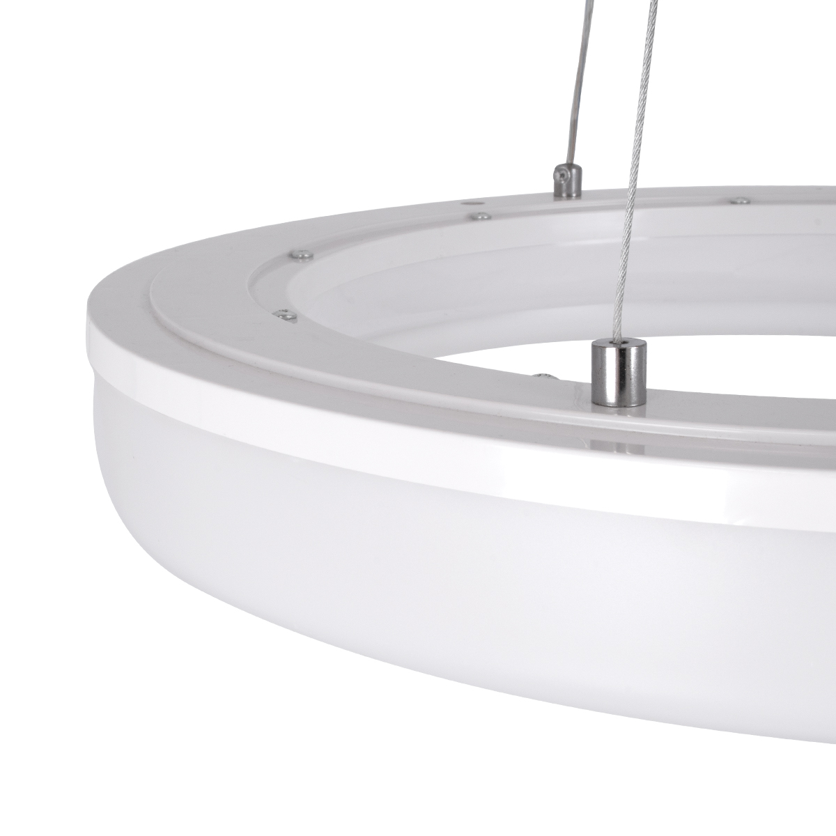 LEDTM® ARIANA 61038 Μοντέρνο Κρεμαστό Φωτιστικό Οροφής LED 55W 6376lm 120° AC 220-240V IP20 Ρυθμιζόμενο Λευκό CCT με Χειριστήριο από 2700K έως 6000K Dimmable - Lumileds SMD Chip - Λευκό Ματ - Μ48 x Π48 x Υ6.5cm - 3 Χρόνια Εγγύηση - Image 7