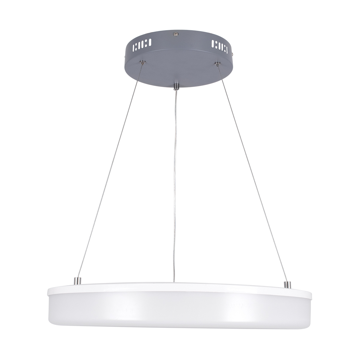 LEDTM® ARIANA 61039 Μοντέρνο Κρεμαστό Φωτιστικό Οροφής LED 55W 6376lm 120° AC 220-240V IP20 Ρυθμιζόμενο Λευκό CCT με Χειριστήριο από 2700K έως 6000K Dimmable - Lumileds SMD Chip - Γκρι - Μ48 x Π48 x Υ6.5cm - 3 Χρόνια Εγγύηση - Image 5