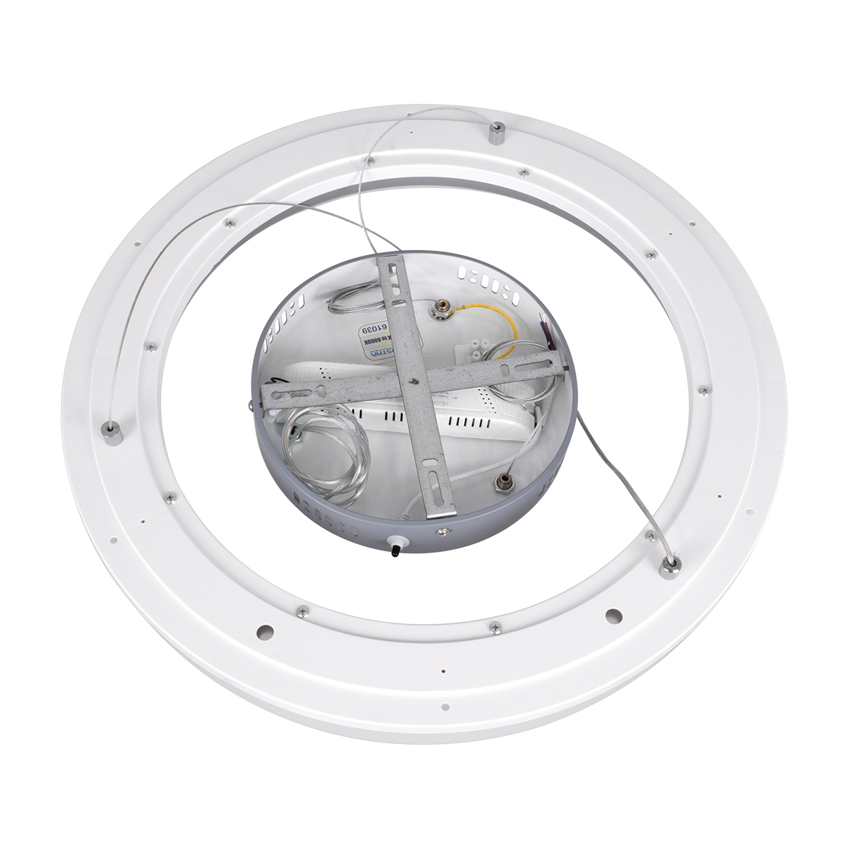 LEDTM® ARIANA 61039 Μοντέρνο Κρεμαστό Φωτιστικό Οροφής LED 55W 6376lm 120° AC 220-240V IP20 Ρυθμιζόμενο Λευκό CCT με Χειριστήριο από 2700K έως 6000K Dimmable - Lumileds SMD Chip - Γκρι - Μ48 x Π48 x Υ6.5cm - 3 Χρόνια Εγγύηση - Image 8