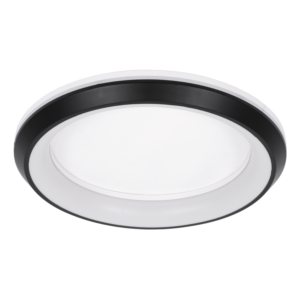 LEDTM® MELINA 61040 Μοντέρνο Φωτιστικό Οροφής LED 55W 6376lm 120° AC 220-240V IP20 Ρυθμιζόμενο Λευκό CCT με Χειριστήριο από 2700K έως 6000K Dimmable - Lumileds SMD Chip - Μαύρο Ματ - Μ48 x Π48 x Υ9cm - 3 Χρόνια Εγγύηση - Image 3
