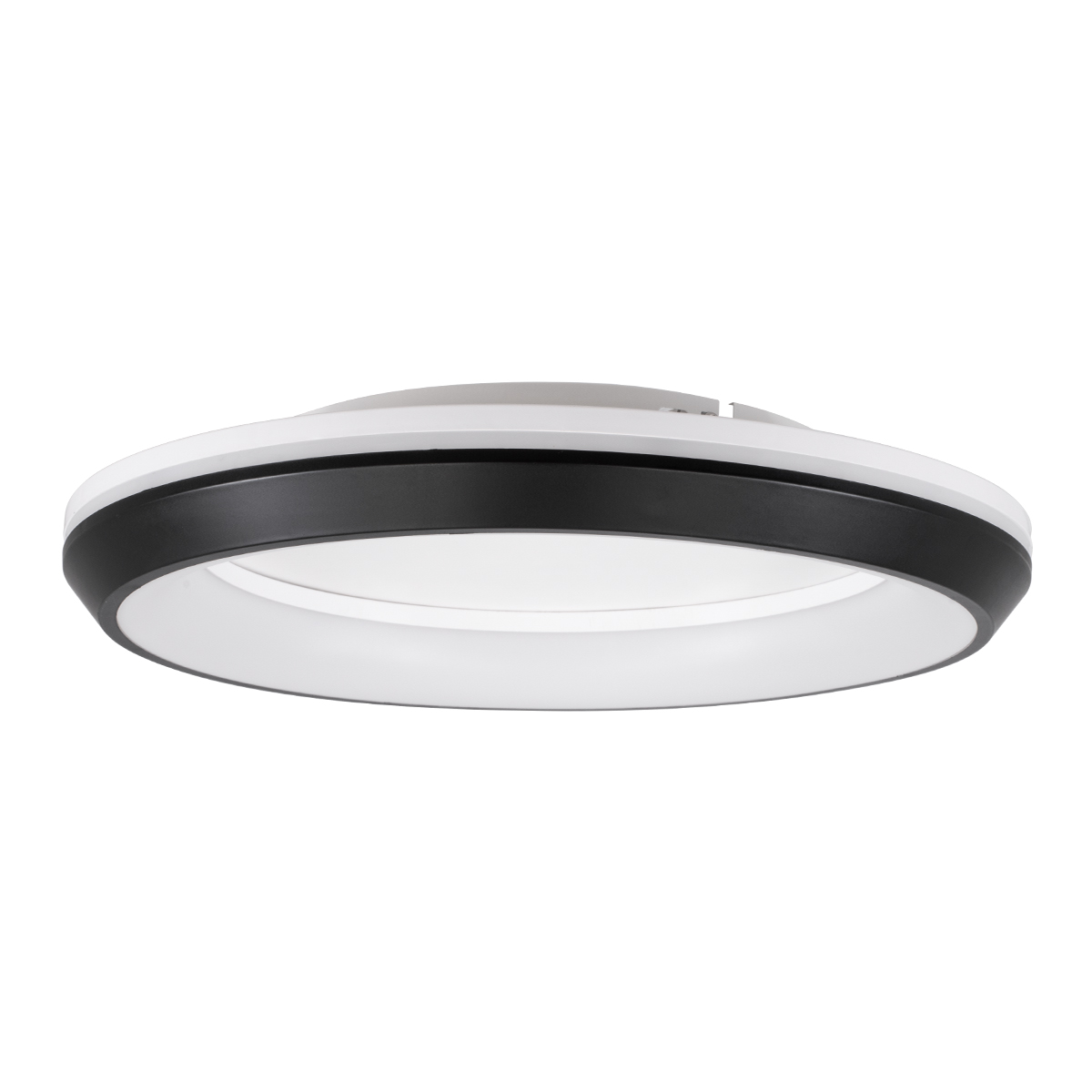 LEDTM® MELINA 61040 Μοντέρνο Φωτιστικό Οροφής LED 55W 6376lm 120° AC 220-240V IP20 Ρυθμιζόμενο Λευκό CCT με Χειριστήριο από 2700K έως 6000K Dimmable - Lumileds SMD Chip - Μαύρο Ματ - Μ48 x Π48 x Υ9cm - 3 Χρόνια Εγγύηση - Image 4