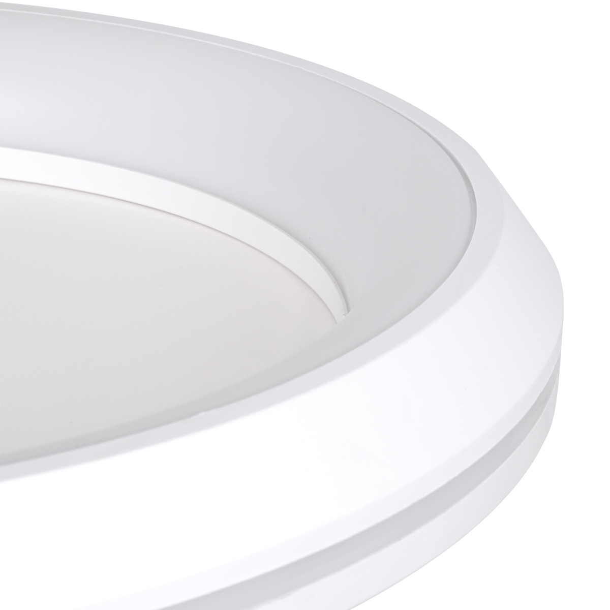 LEDTM® MELINA 61041 Μοντέρνο Φωτιστικό Οροφής LED 55W 6376lm 120° AC 220-240V IP20 Ρυθμιζόμενο Λευκό CCT με Χειριστήριο από 2700K έως 6000K Dimmable - Lumileds SMD Chip - Λευκό Ματ - Μ48 x Π48 x Υ9cm - 3 Χρόνια Εγγύηση - Image 8