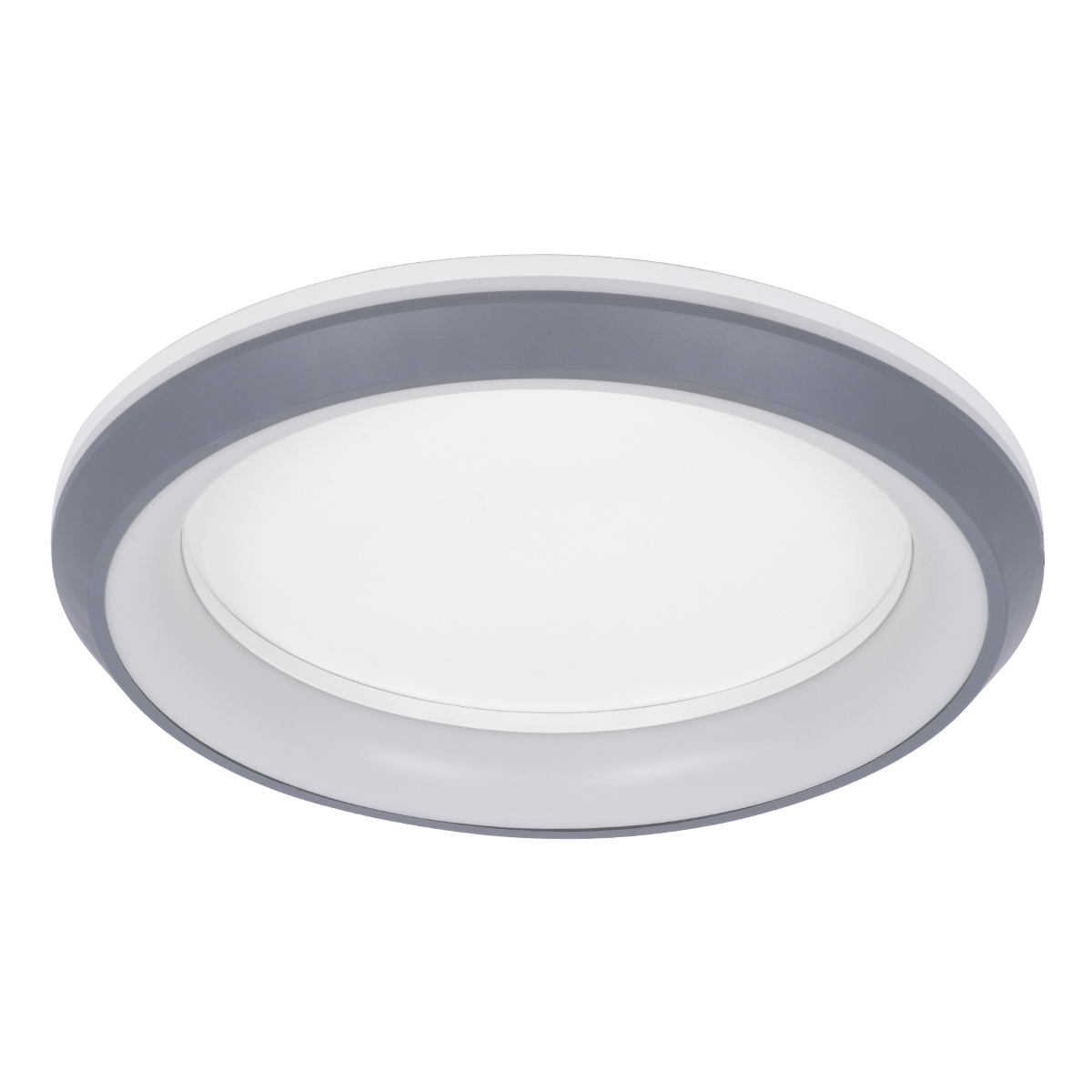 LEDTM® MELINA 61042 Μοντέρνο Φωτιστικό Οροφής LED 55W 6376lm 120° AC 220-240V IP20 Ρυθμιζόμενο Λευκό CCT με Χειριστήριο από 2700K έως 6000K Dimmable - Lumileds SMD Chip - Γκρι - Μ48 x Π48 x Υ9cm - 3 Χρόνια Εγγύηση - Image 3