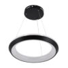 LEDTM® MELINA 61043 Μοντέρνο Κρεμαστό Φωτιστικό Οροφής LED 55W 6376lm 120° AC 220-240V IP20 Ρυθμιζόμενο Λευκό CCT με Χειριστήριο από 2700K έως 6000K Dimmable - Lumileds SMD Chip - Μαύρο Ματ - Μ48 x Π48 x Υ6.5cm - 3 Χρόνια Εγγύηση - Image 3