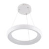 LEDTM® MELINA 61044 Μοντέρνο Κρεμαστό Φωτιστικό Οροφής LED 55W 6376lm 120° AC 220-240V IP20 Ρυθμιζόμενο Λευκό CCT με Χειριστήριο από 2700K έως 6000K Dimmable - Lumileds SMD Chip - Λευκό Ματ - Μ48 x Π48 x Υ6.5cm - 3 Χρόνια Εγγύηση - Image 3