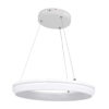 LEDTM® MELINA 61044 Μοντέρνο Κρεμαστό Φωτιστικό Οροφής LED 55W 6376lm 120° AC 220-240V IP20 Ρυθμιζόμενο Λευκό CCT με Χειριστήριο από 2700K έως 6000K Dimmable - Lumileds SMD Chip - Λευκό Ματ - Μ48 x Π48 x Υ6.5cm - 3 Χρόνια Εγγύηση - Image 4
