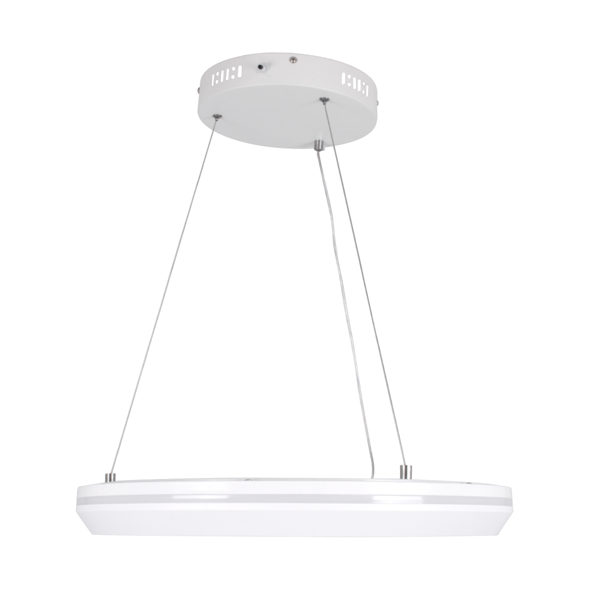 LEDTM® MELINA 61044 Μοντέρνο Κρεμαστό Φωτιστικό Οροφής LED 55W 6376lm 120° AC 220-240V IP20 Ρυθμιζόμενο Λευκό CCT με Χειριστήριο από 2700K έως 6000K Dimmable - Lumileds SMD Chip - Λευκό Ματ - Μ48 x Π48 x Υ6.5cm - 3 Χρόνια Εγγύηση - Image 5