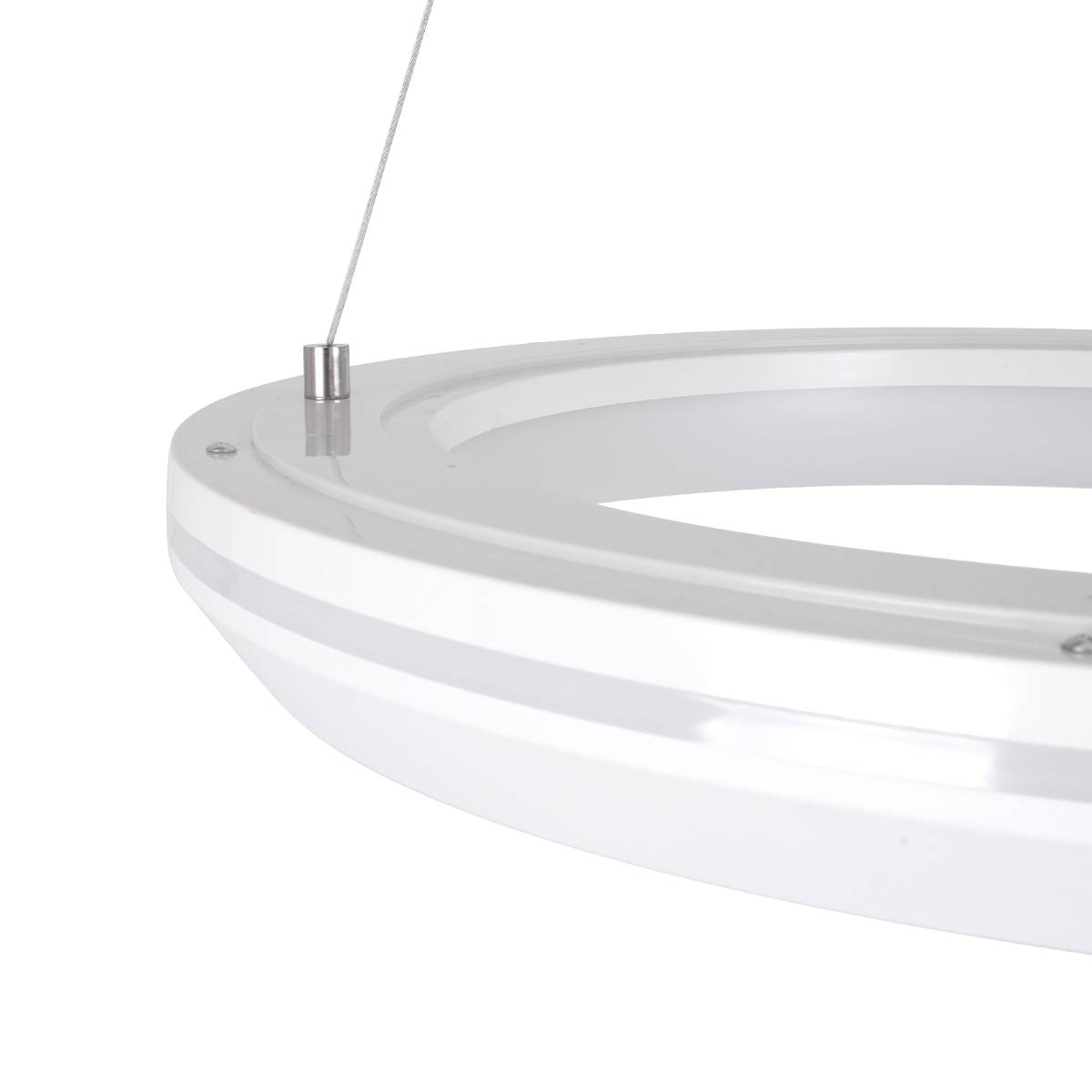LEDTM® MELINA 61044 Μοντέρνο Κρεμαστό Φωτιστικό Οροφής LED 55W 6376lm 120° AC 220-240V IP20 Ρυθμιζόμενο Λευκό CCT με Χειριστήριο από 2700K έως 6000K Dimmable - Lumileds SMD Chip - Λευκό Ματ - Μ48 x Π48 x Υ6.5cm - 3 Χρόνια Εγγύηση - Image 7