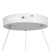 LEDTM® MELINA 61044 Μοντέρνο Κρεμαστό Φωτιστικό Οροφής LED 55W 6376lm 120° AC 220-240V IP20 Ρυθμιζόμενο Λευκό CCT με Χειριστήριο από 2700K έως 6000K Dimmable - Lumileds SMD Chip - Λευκό Ματ - Μ48 x Π48 x Υ6.5cm - 3 Χρόνια Εγγύηση - Image 8