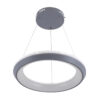 LEDTM® MELINA 61045 Μοντέρνο Κρεμαστό Φωτιστικό Οροφής LED 55W 6376lm 120° AC 220-240V IP20 Ρυθμιζόμενο Λευκό CCT με Χειριστήριο από 2700K έως 6000K Dimmable - Lumileds SMD Chip - Γκρι & Λευκό - Μ48 x Π48 x Υ6.5cm - 3 Χρόνια Εγγύηση - Image 3