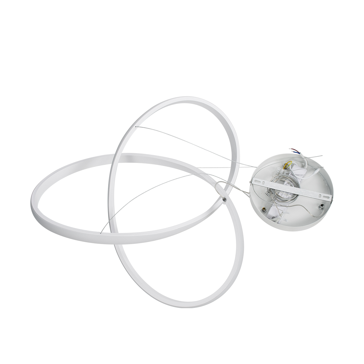 LEDTM® DEXTER 61050 Μοντέρνο Κρεμαστό Φωτιστικό Οροφής LED 72W 8064lm 300° AC 220-240V IP20 Ρυθμιζόμενο Λευκό CCT με Χειριστήριο από 2700K έως 6000K Dimmable - Lumileds SMD Chip - Λευκό Ματ - Μ56 x Π56 x Υ14cm - 3 Χρόνια Εγγύηση - Image 7