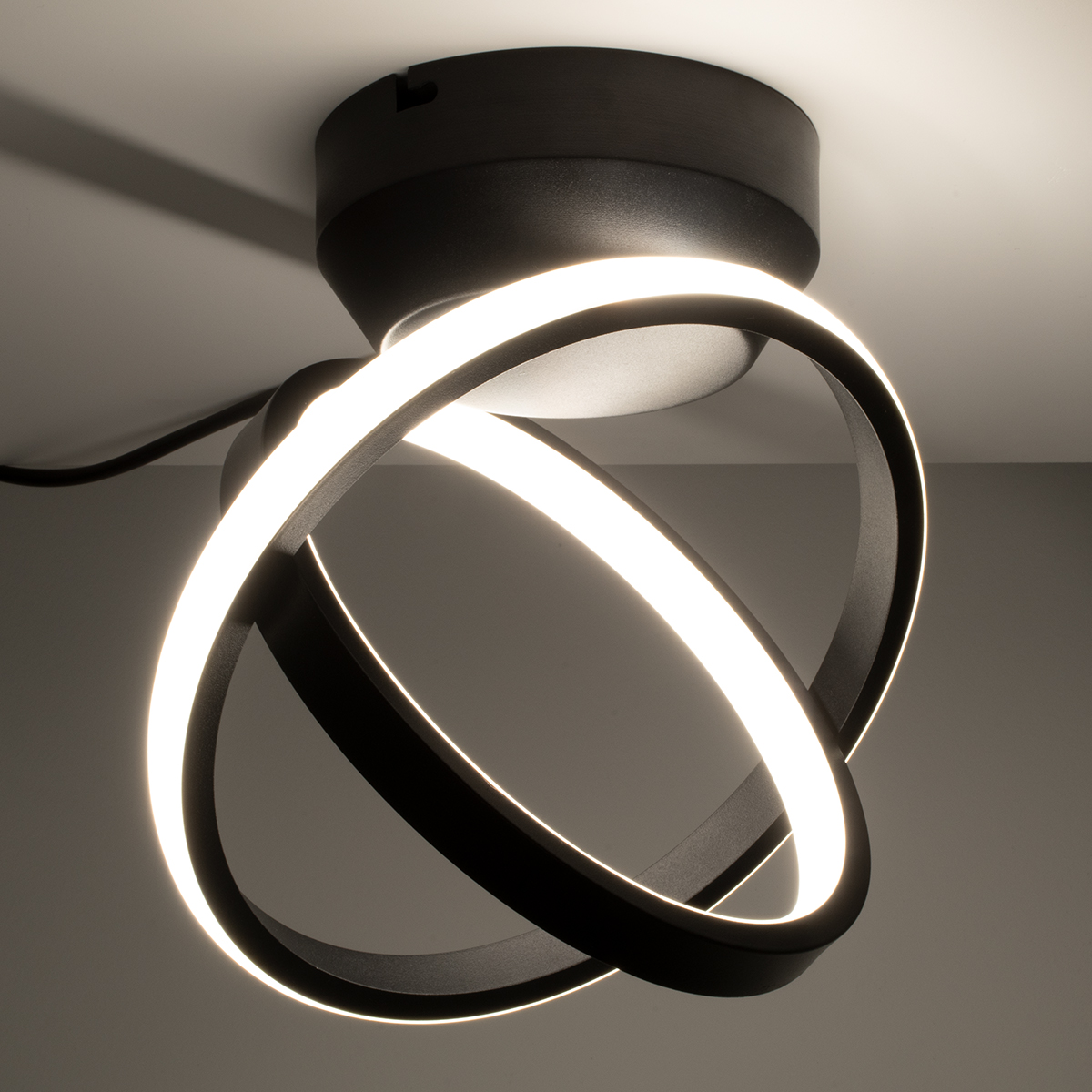 LEDTM® AMELIA 61052 Μοντέρνο Φωτιστικό Οροφής LED 20W 2400lm 300° AC 220-240V IP20 Ρυθμιζόμενο Λευκό CCT με On/Off 2700K/4500K/6000K - Lumileds SMD Chip - Μαύρο Ματ - Μ24.5 x Π16 x Υ25cm - 3 Χρόνια Εγγύηση - Image 7