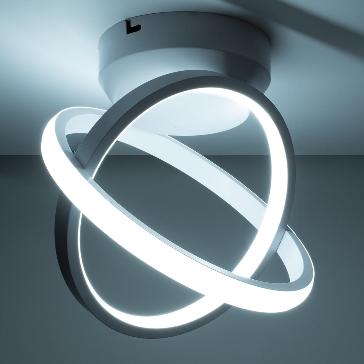 LEDTM® AMELIA 61053 Μοντέρνο Φωτιστικό Οροφής LED 20W 2400lm 300° AC 220-240V IP20 Ρυθμιζόμενο Λευκό CCT με On/Off 2700K/4500K/6000K - Lumileds SMD Chip - Λευκό Ματ - Μ24.5 x Π16 x Υ25cm - 3 Χρόνια Εγγύηση - Image 8
