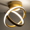 LEDTM® AMELIA 61054 Μοντέρνο Φωτιστικό Οροφής LED 20W 2400lm 300° AC 220-240V IP20 Ρυθμιζόμενο Λευκό CCT με On/Off 2700K/4500K/6000K - Lumileds SMD Chip - Χρυσό Βούρτσας - Μ24.5 x Π16 x Υ25cm - 3 Χρόνια Εγγύηση - Image 7