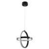 LEDTM® ALICE 61055 Μοντέρνο Κρεμαστό Φωτιστικό Οροφής LED 20W 2400lm 300° AC 220-240V IP20 Ρυθμιζόμενο Λευκό CCT με On/Off 2700K/4500K/6000K - Lumileds SMD Chip - Μαύρο Ματ - Μ25 x Π22 x Υ25cm - 3 Χρόνια Εγγύηση - Image 4
