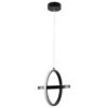 LEDTM® ALICE 61055 Μοντέρνο Κρεμαστό Φωτιστικό Οροφής LED 20W 2400lm 300° AC 220-240V IP20 Ρυθμιζόμενο Λευκό CCT με On/Off 2700K/4500K/6000K - Lumileds SMD Chip - Μαύρο Ματ - Μ25 x Π22 x Υ25cm - 3 Χρόνια Εγγύηση - Image 5