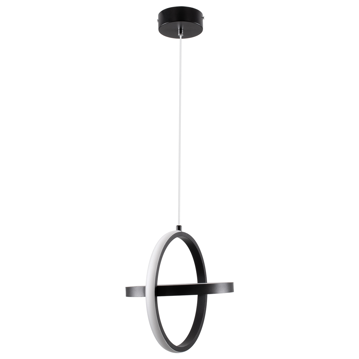 LEDTM® ALICE 61055 Μοντέρνο Κρεμαστό Φωτιστικό Οροφής LED 20W 2400lm 300° AC 220-240V IP20 Ρυθμιζόμενο Λευκό CCT με On/Off 2700K/4500K/6000K - Lumileds SMD Chip - Μαύρο Ματ - Μ25 x Π22 x Υ25cm - 3 Χρόνια Εγγύηση - Image 5