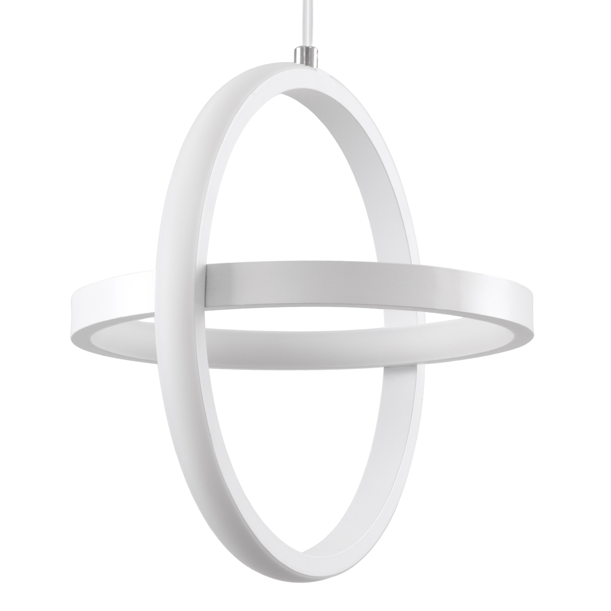 LEDTM® ALICE 61056 Μοντέρνο Κρεμαστό Φωτιστικό Οροφής LED 20W 2400lm 300° AC 220-240V IP20 Ρυθμιζόμενο Λευκό CCT με On/Off 2700K/4500K/6000K - Lumileds SMD Chip - Λευκό Ματ - Μ25 x Π22 x Υ25cm - 3 Χρόνια Εγγύηση - Image 3